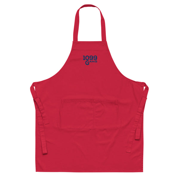 1099Gang Embroidered Organic cotton apron