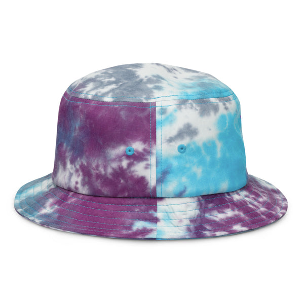 1099Gang Embroidered Tie-dye bucket hat