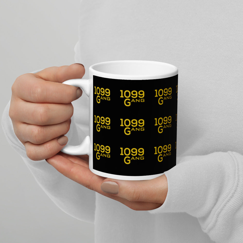 1099Gang Black & Gold glossy mug